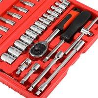 SPETLEK Drive Socket Ratchet Wrench Set in Red | Size: 10000mm x 520mm