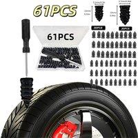 SPETLEK 61PCS Tire Repair Screw in Rubber Plug Nail Car in Black | Size: 1000mm 10000mm
