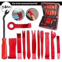 SPETLEK 14Pcs Car Trim Removal Pry Tool Molding Kit in Red | Size: 10000mm x 520mm