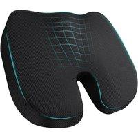 SPETLEK Orthopaedic Memory Foam Seat Cushion Pillow in Black | Size: 100 cm x 190 cm