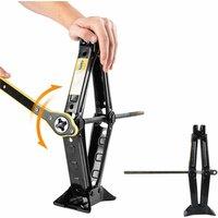 SPETLEK 2.5 Ton Tonne Scissor Jack Lift Wind Up in Black | Size: 10000mm x 520mm