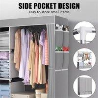 SPETLEK FABRIC CANVAS WARDROBE GREY | Size: Large