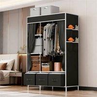 SPETLEK FABRIC CANVAS WARDROBE BLACK | Size: Large