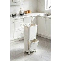 ExtraStar 42L Kitchen Recycling Bin for Home White