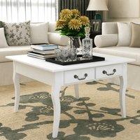 Berkfield Home Coffee Table with 4 Drawers White