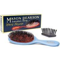 Mason Pearson Medium Bristle & Nylon Junior Hair Brush Blue
