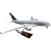 netfurniture Qatar Airways Airbus A380 Model Plane 1:160 Large Aircraft Display in Grey