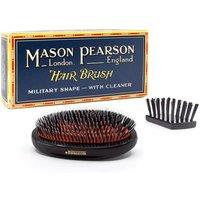 Mason Pearson Bristle & Nylon Junior Military Shape Hair Brush in Black