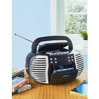 Chums 3in1 Retro Radio Cassette CD Portable Player in Black