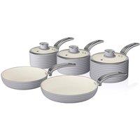 Swan Retro 5 Piece Pan Set in Grey