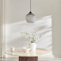 FurnitureboxUK Abigail Smoky Grey Glass Pendant Ceiling Light