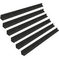 Monstershop Flexible Lawn Edging 6 x 7.2m - Black | Size: 120 cm