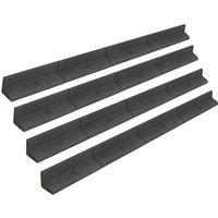Monstershop Flexible Lawn Edging 4 x 1.2m - Grey | Size: 120 cm