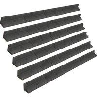 Monstershop Flexible Lawn Edging 6 x 1.2m - Grey | Size: 120 cm