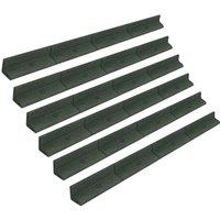 Monstershop Flexible Lawn Edging 6 x 1.2m - Green | Size: 120 cm
