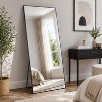 Gr8 Home Large 165x60cm Black Frame Full Length Mirror | Size: 165x60 cm