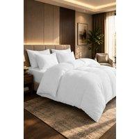 Grace 100% Egyptian Cotton Duvet Cover Set 400 TC with Zipper Closure in White | Size: Double