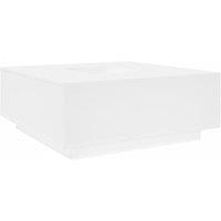 Berkfield Home Coffee Table White 100x100x40 cm Engineered Wood | Size: 100 x 100 x 40 cm