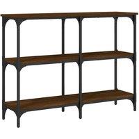 Berkfield Home Console Table Brown Oak 100x29x75 cm Engineered Wood | Size: 100 x 29 x 75 cm