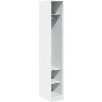 Berkfield Home Wardrobe White 30x50x200 cm Engineered Wood | Size: 30 x 50 x 200 cm