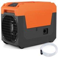 Costway 60L/Day Commercial Dehumidifier w/Pump Industrial Dehumidifier in Orange