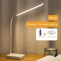 Kelvenix 3*LED Desk Reading Lamp Dimmable Flexible USB Touch Bedside Light in White