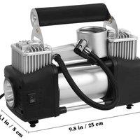 Kelvenix 3x Heavy Duty 12V Car Tyre Inflator 150 PSI Portable Air Compressor in Black