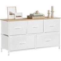 SPETLEK White Chest of Drawers Bedroom Furniture | Size: 0.6m2