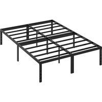 Kelvenix Heavy Duty Double Bed Metal Bed Frame in Black