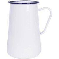 VOGREX 2.1L White Enamel Water Jug