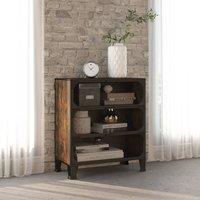 Berkfield Home Storage Cabinet Rustic Brown 72x36x82 cm Metal & MDF | Size: 72 x 36 x 82 cm