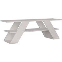 CALICOSY TV Stand With 3 Shelves, 120 Cm Wide - Farfalla in White