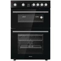 Hisense HDE3211BBUK - Black Electric Cooker - Double Oven - A Rated