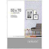 nielsen Pixel 50x70cm Picture Frame (20"x28") - Aluminium with Glass Front in White | Size: 50x70 cm