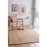 Origin Jute Scalloped in Natural | Size: 160 cm x 230 cm