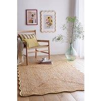 Origin Jute Scalloped in Natural | Size: 120 cm x 170 cm