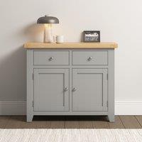 Seconique Windsor 2 Door 2 Drawer Sideboard (Fully Assembled) in Light Grey