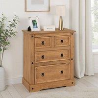 Seconique Corona Essentials 2+2 Drawer Chest in Natural