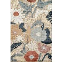 Desire Rugs Gardenia Indoor Outdoor Area Rug Floral Design - Orchid in Beige | Size: 200 cm x 290 cm