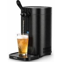 Keplin Beer Keg Dispenser 5L with Thermoelectric Cooler, LED Temperature in Black