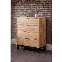 Julian Bowen Bali 4 Drawer Chest in Light Oak