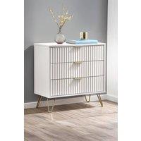 Julian Bowen Murano 3 Drawer Chest in White