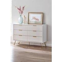 Julian Bowen Murano 6 Drawer Wide Chest in White