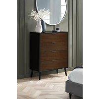 Julian Bowen Alba 4 Drawer Chest in Dark Brown