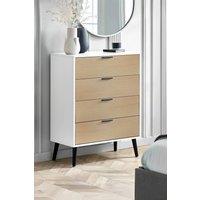 Julian Bowen Alba 4 Drawer Chest in White