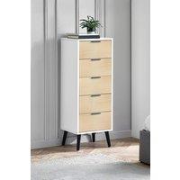 Julian Bowen Alba 5 Drawer Chest in White