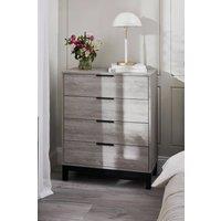 Julian Bowen Bali 4 Drawer Chest in Light Grey