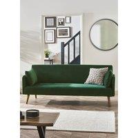 Julian Bowen Andi Upholstered 3 Seater Sofa Bed in Green