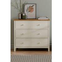 Julian Bowen Coxmoor 3 Drawer Chest in Ivory