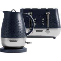 Morphy Richards Cassini Outer Space Kettle & 4 Slice Toaster Set in Dark Navy | Size: 1500ml